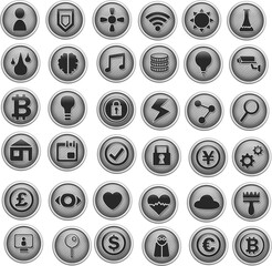 Vector set of different icons