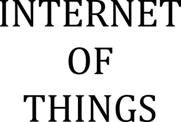 Digitally composite image of big Internet of things text