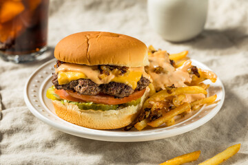 Fast Food Animal Cheeseburger