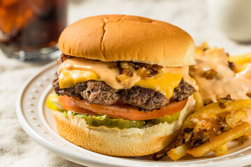 Fast Food Animal Cheeseburger