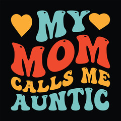 Cute mothers day card with heart