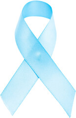 Close-up of prostate cancer awareness ribbon 