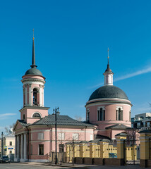 golden cross on a church