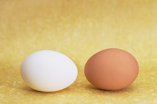Brown and White Eggs