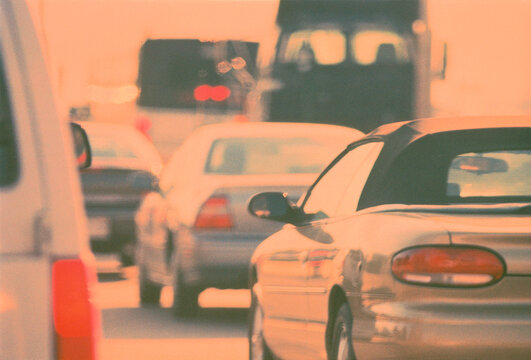 Traffic on the Gardiner Expressway Toronto, Ontario, Canada