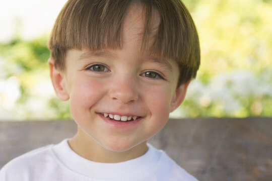 Portrait of Boy Outdoors
