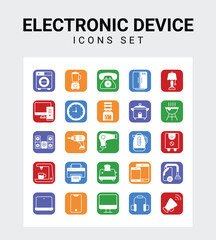 Electronic device related icon set