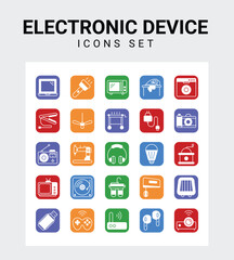 Electronic device related icon set