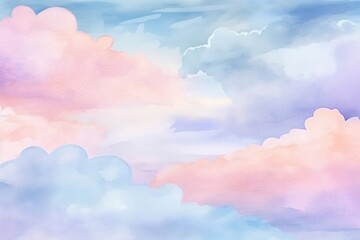 a watercolour pastel sky background