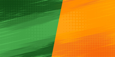 versus battle template with two panels decorated in retro pop art style. halftone and radial lines background. vintage comic illustration easy to edit and customize. eps 10. © The_Believer 