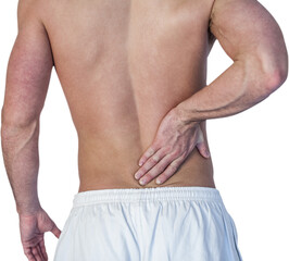 Man suffering from back pain