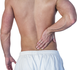 Man suffering from back pain
