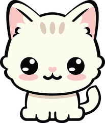 Cute Yellow Anime Kitten