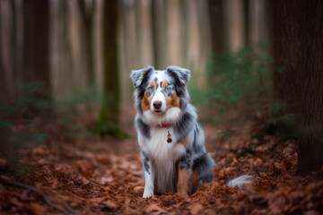 Obraz premium australian sheperd portrait