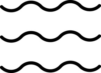 Water drops icon set. Editable vector water line icons. A drop of water. Washing, shower. Vector illustration