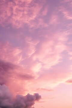 pink clouds on a sky during sunset