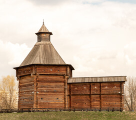 Wooden church in the park