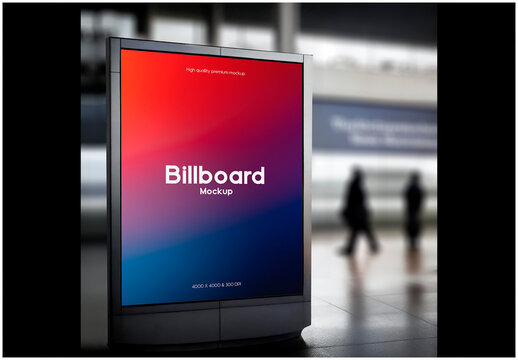 Airport Billboard Mockup