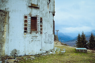abandoned house in the mountains