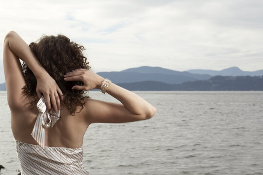 Woman Gazing at Lake