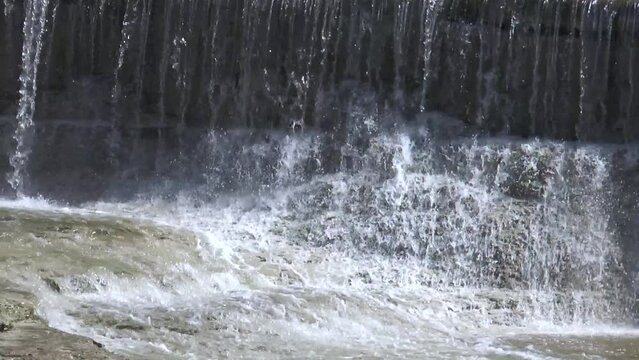 White Rock Lake Waterfall Close