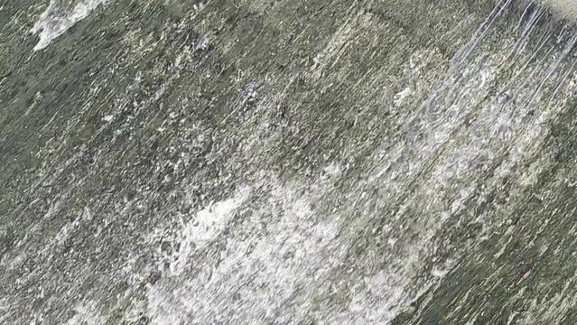 White Rock Lake Water Running Over Rocks
