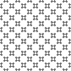 Black and white seamless pattern texture. Greyscale ornamental graphic design. Mosaic ornaments. Pattern template. Vector illustration. EPS10.