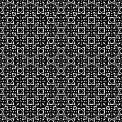 Black and white seamless pattern texture. Greyscale ornamental graphic design. Mosaic ornaments. Pattern template. Vector illustration. EPS10.