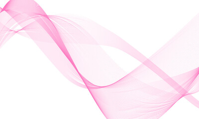 Waves of colored lines. Abstract wavy stripes on a white background. Creative line art. Vector illustration EPS 10.