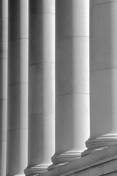 Pillars at State Capitol Building Washington, USA