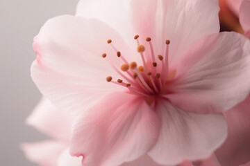A close up of a pink flower