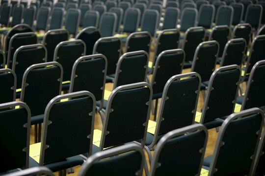 Rows of Chairs in Auditorium