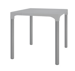 Grey outdoor  table. vector illustration