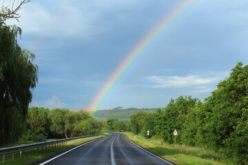 rainbow on the road © Victor