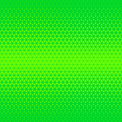 Lime green halftone triangles pattern. Abstract geometric gradient background. Vector illustration.