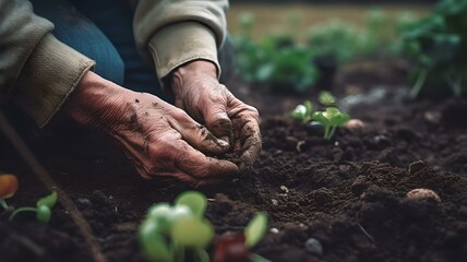 A Gardener's Journey Image Hands Tending a Home Garden