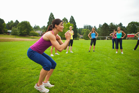 Group of Women Working-Out, Portland, Multnomah County, Oregon, USA