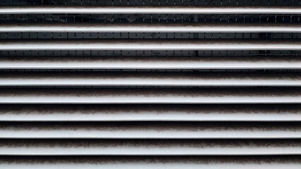 ventilation grid with grey slats