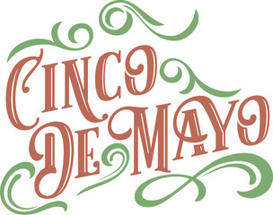 Cinco De Mayo Holiday Text Banner