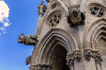 the gargoyles of the cathedral