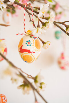 Close-up of Easter Egg Decorations