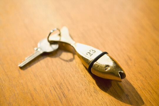 Close-up of Hotel Key