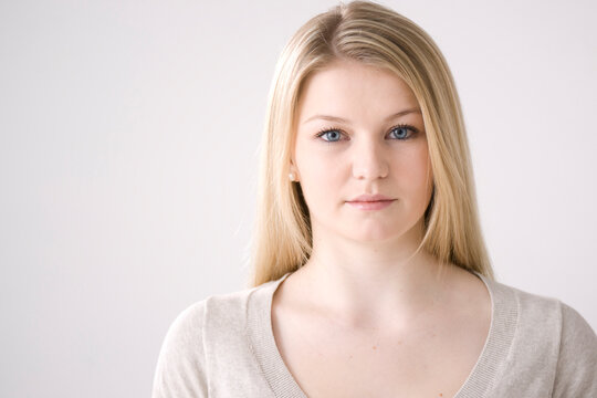 Portrait of Woman in Studio