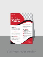 Corporate Business Flyer Design And A4 Page, print Design Template	
