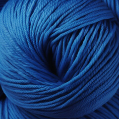 ball of blue yarn background