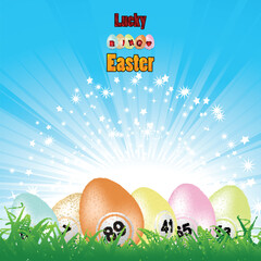 Lucky Bingo Easter background