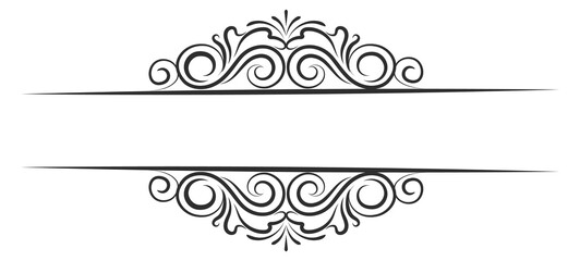 Classic ornate divider. Elegant decorative page header