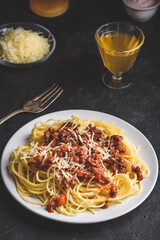 Spaghetti with bolognese sauce