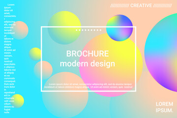 Abstract geometric texture. 3d ball shape gradients for decoration design.