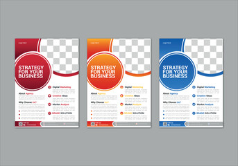 professional business flyer design corporate vector file